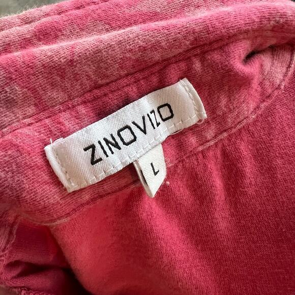 Zinovizo Men's Hawaiian Print Collared Button Down Polo Size Large - Picture 4 of 4